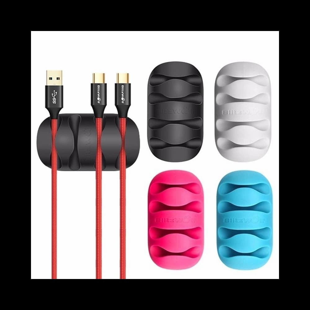 Mini organizer kabla BlitzWolf BW-PM2 (4-slotowy) wielokolorowy (4 sztuki) - 1