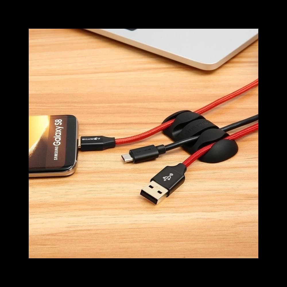 Mini organizer kabla BlitzWolf BW-PM2 (4-slotowy) wielokolorowy (4 sztuki) - 2