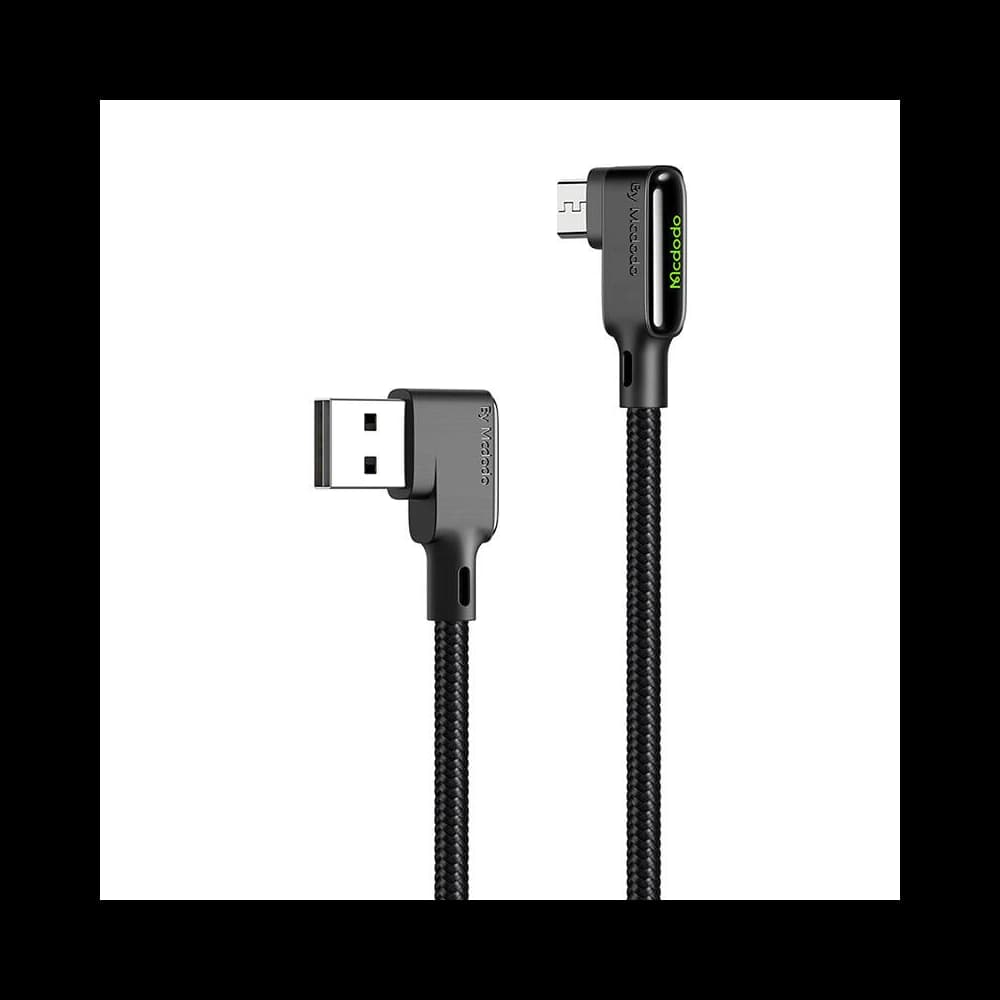 Kábel szögletes Mcdodo CA-7531 USB-A / MicroUSB, 1,8m (fekete) - 1
