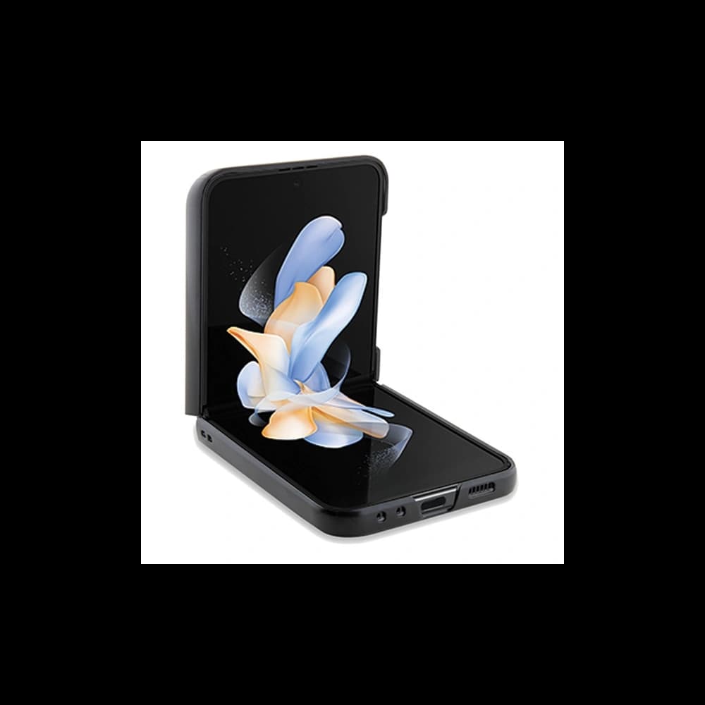 BMW Samsung Carcasă BMHCZF5SLLBK Galaxy Z Flip5 piele Hot Stamp negru/negru - 4