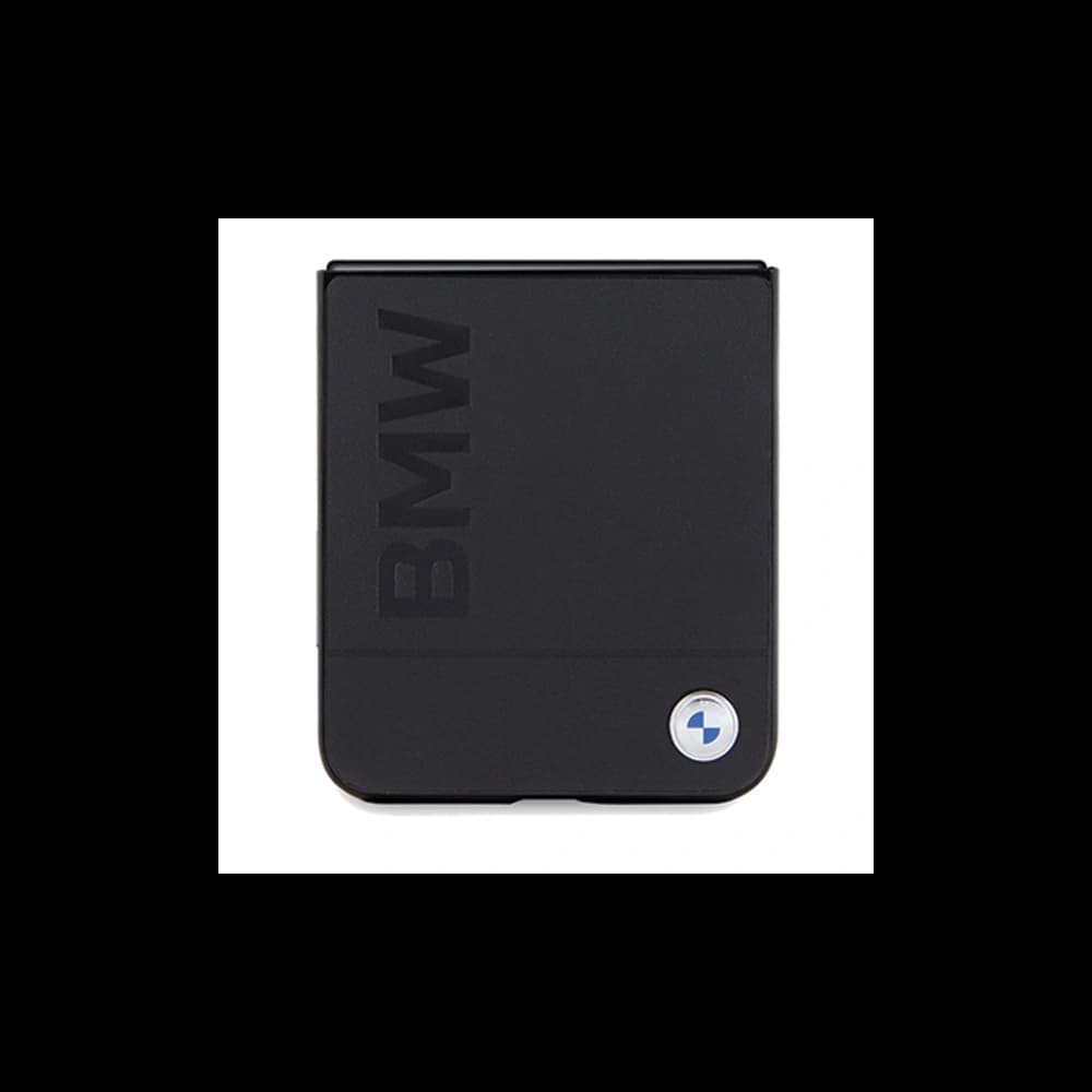 BMW Samsung Carcasă BMHCZF5SLLBK Galaxy Z Flip5 piele Hot Stamp negru/negru - 5