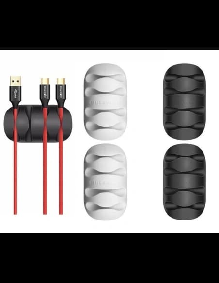 Mini organizer kabla BlitzWolf BW-PM2 (4-slotowy) białe / czarne (4 sztuki)