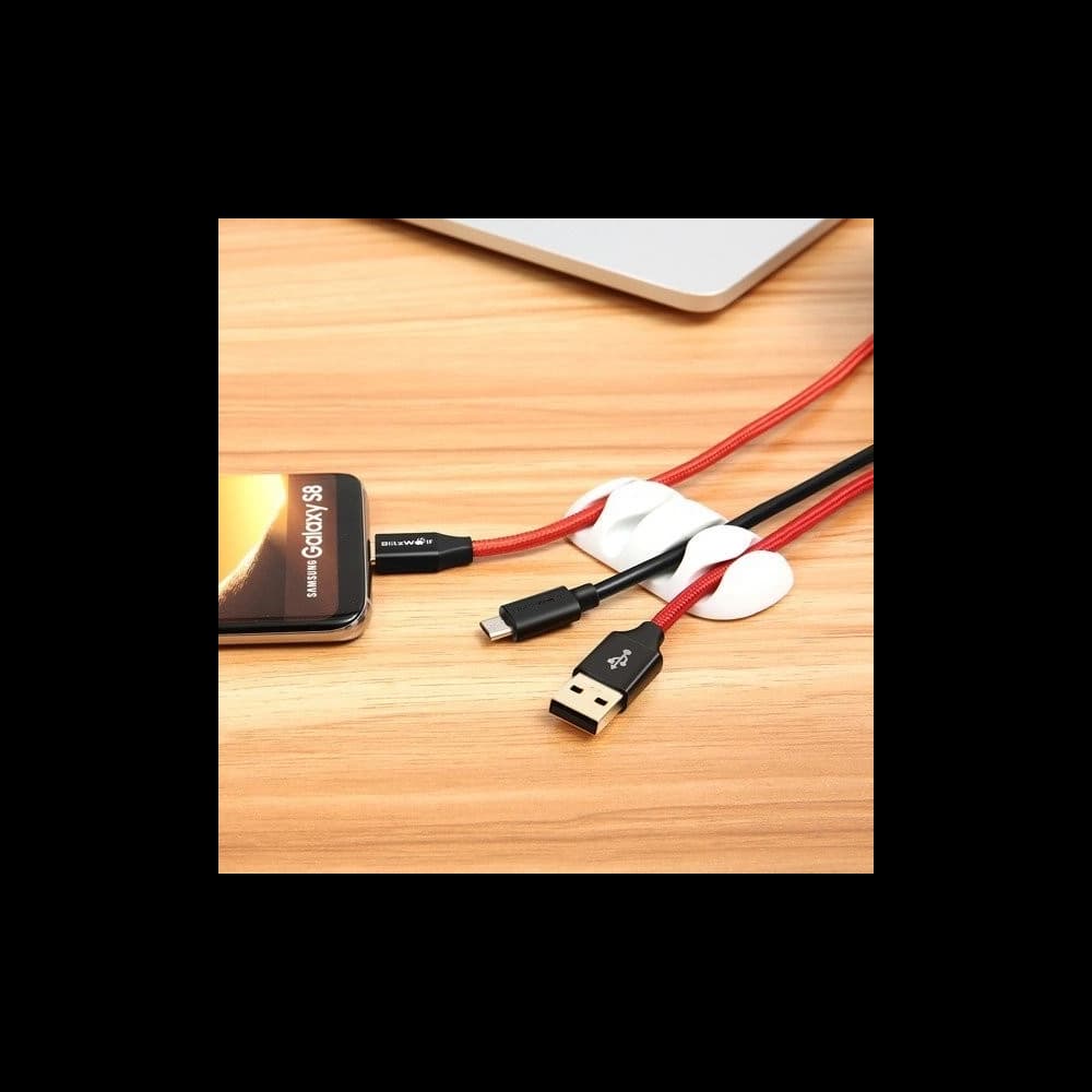 Mini organizer kabla BlitzWolf BW-PM2 (4-slotowy) białe / czarne (4 sztuki) - 4