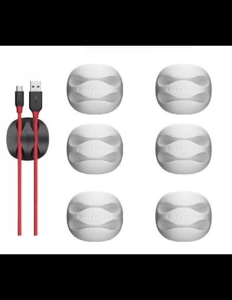 Mini organizer kabla BlitzWolf BW-PM1 (2-slotowy) biały (6 sztuk)