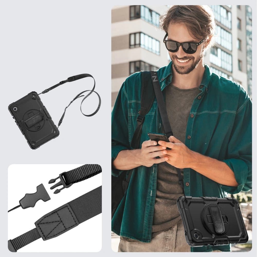 Case Tech-Protect Solid360 Samsung Galaxy Tab A9 8.7 X110 / X115 Schwarz - 7