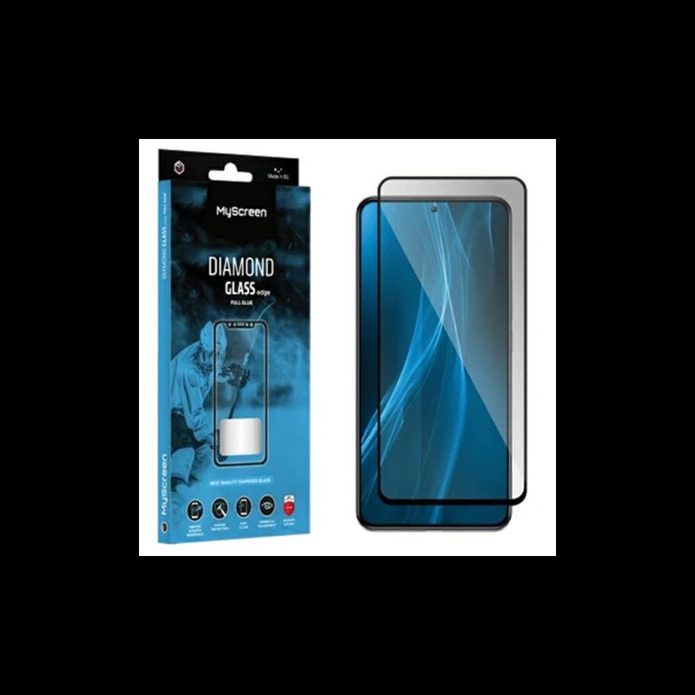 Hartglas MyScreen Diamond Glass Edge Full Glue Samsung Galaxy A25 5G schwarz/black