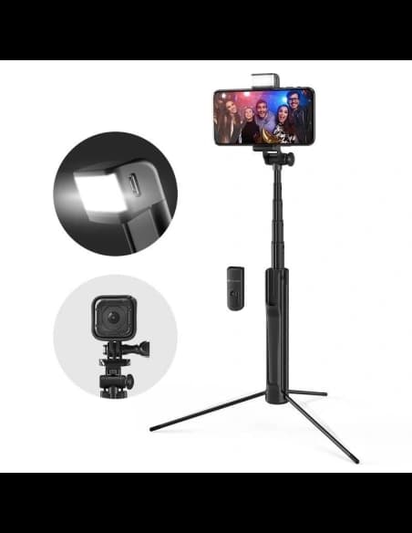BlitzWolf BW-BS8 Suport pentru selfie 3 în 1 cu lampă de iluminare