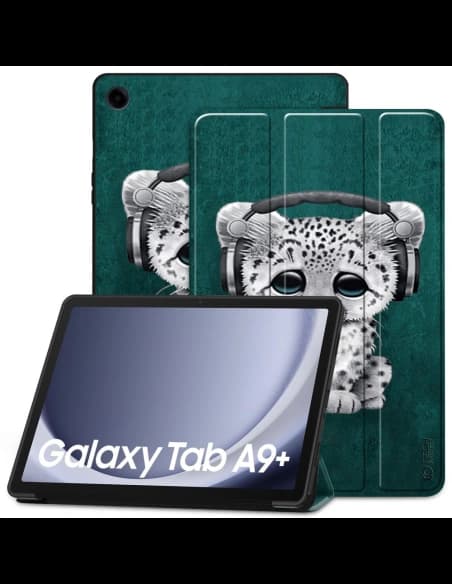 Etui Tech-protect SmartCase Samsung Galaxy Tab A9+ Plus 11.0 X210 / X215 / X216 Smutná kočka