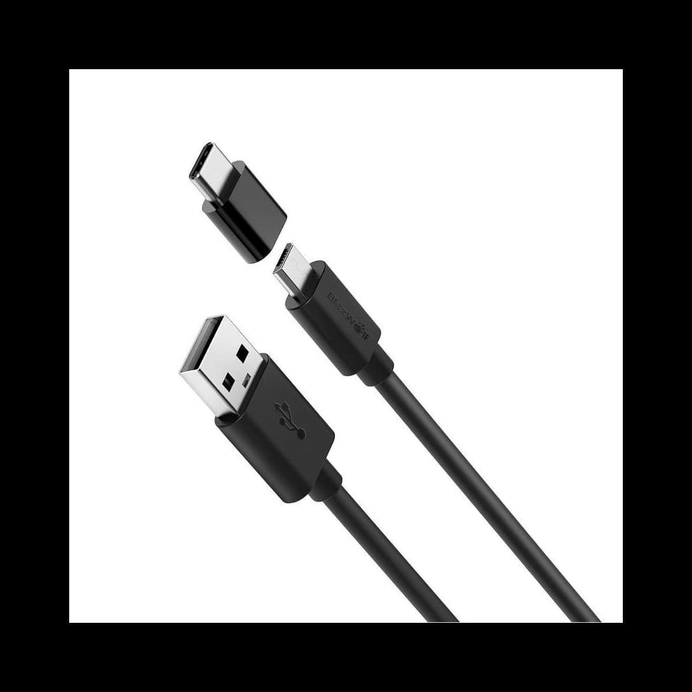 Kábel Micro USB + USB-C adapter BlitzWolf BW-MT1 2A 1m - 1