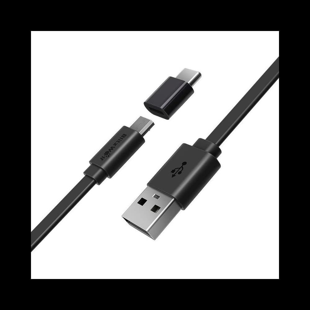 Kábel Micro USB + USB-C adapter BlitzWolf BW-MT2 2A 0,5m - 1