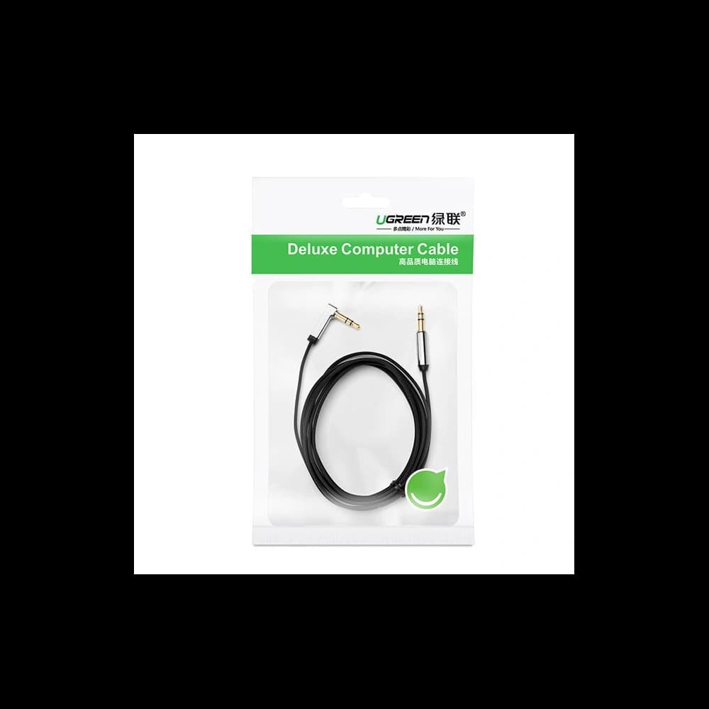 UGREEN AV119 flat angle audio cable AUX mini jack 3.5 mm 0.5 m black - 5