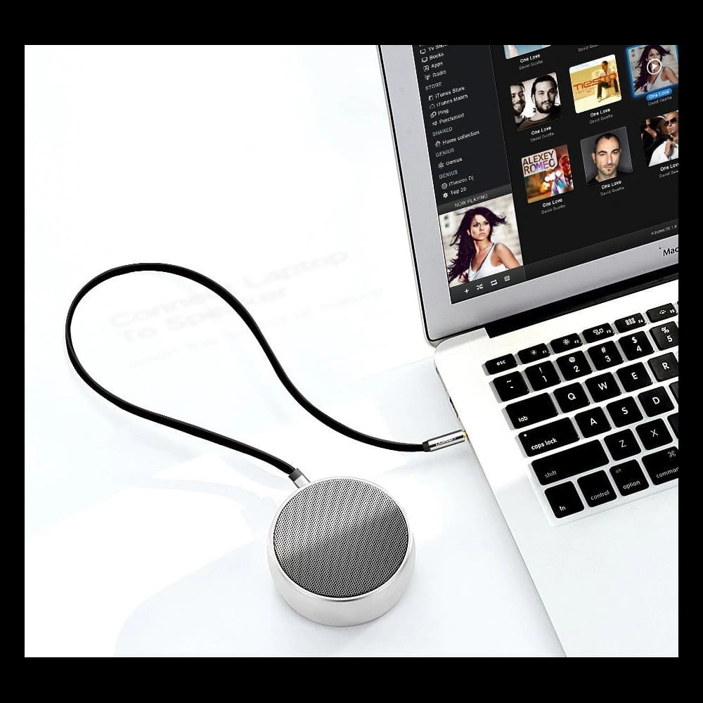 UGREEN AV119 flat angle audio cable AUX mini jack 3.5 mm 0.5 m black - 6