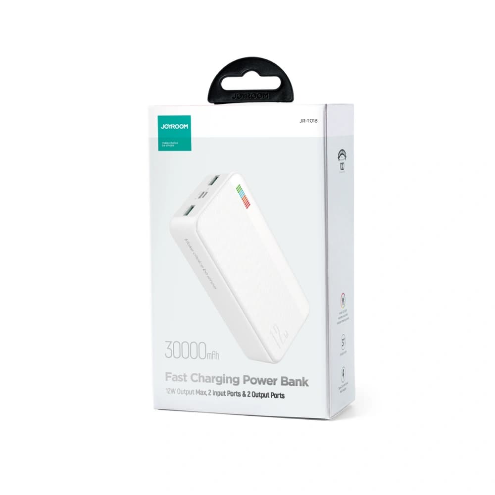 Joyroom Powerbank Dazzling Series JR-T018 30000mAh 12W alb - 5