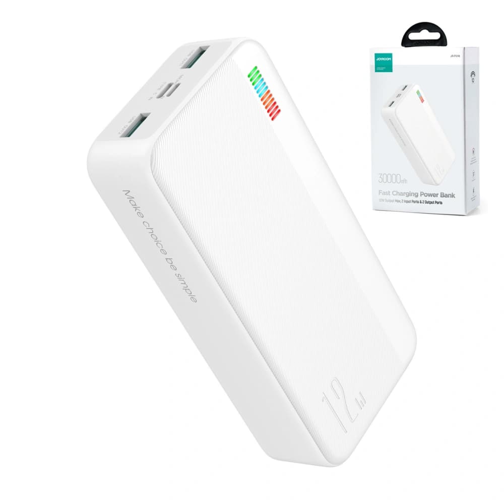 Joyroom Powerbank Dazzling Series JR-T018 30000mAh 12W alb - 7