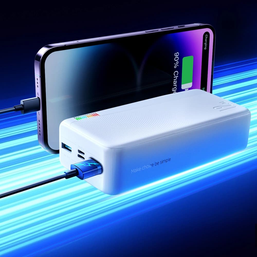 Joyroom Powerbank Dazzling Series JR-T018 30000mAh 12W alb - 8