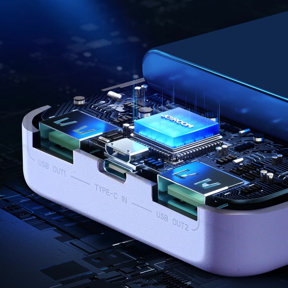 Joyroom Powerbank Dazzling Series JR-T018 30000mAh 12W alb - 11