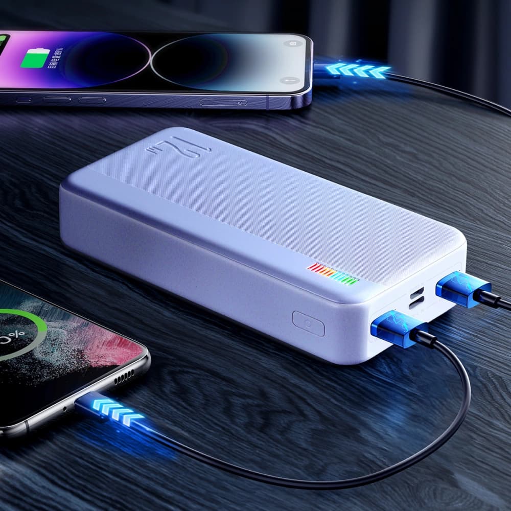 Joyroom Powerbank Dazzling Series JR-T018 30000mAh 12W alb - 13