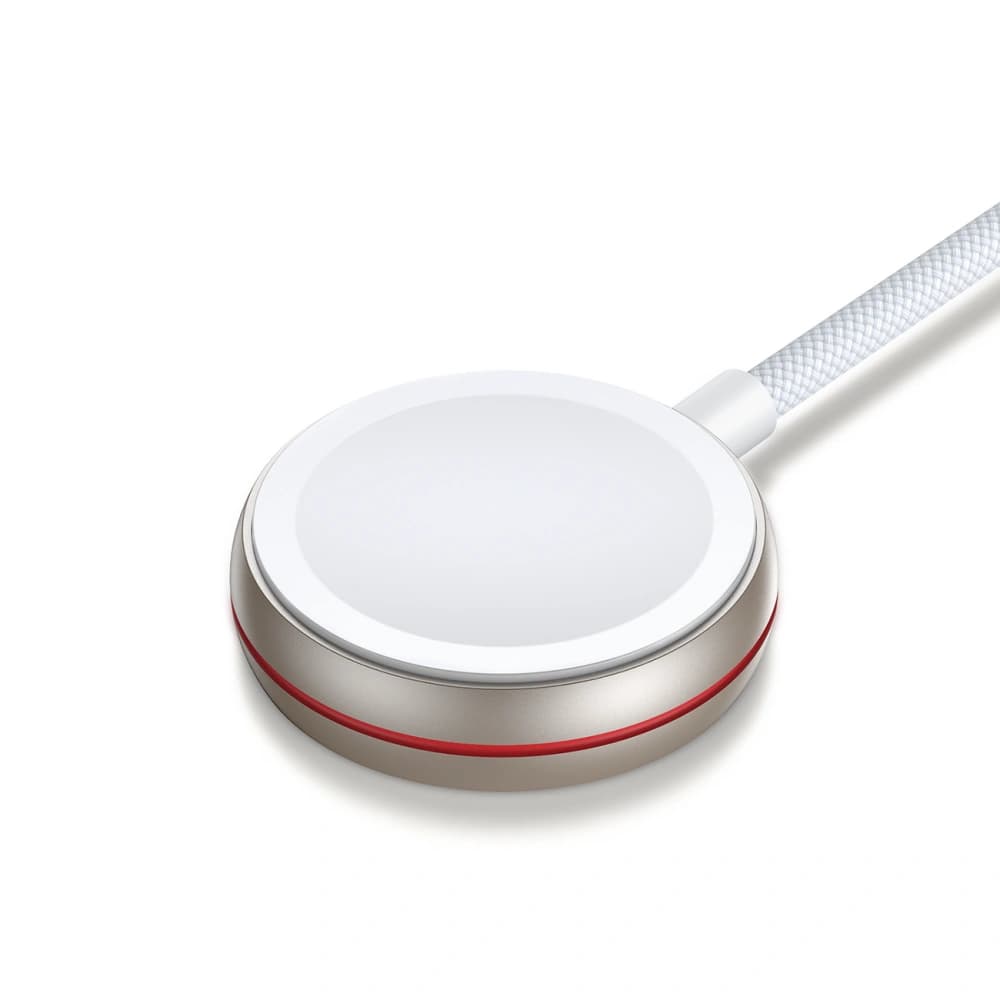 Joyroom Apple 1.5m 2-in-1 cablu S-IW011 USB-C / Lightning, încărcător inductiv pentru ceas alb - 8