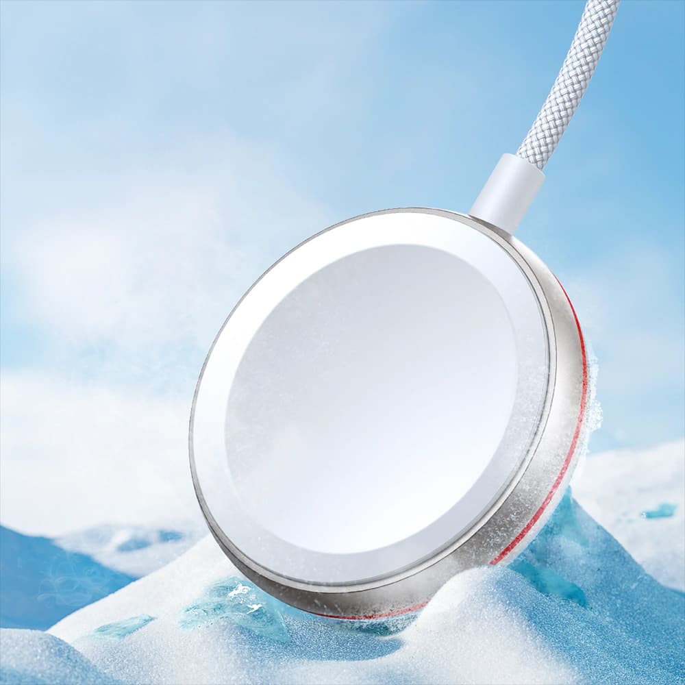 Joyroom Apple 1.5m 2-in-1 cablu S-IW011 USB-C / Lightning, încărcător inductiv pentru ceas alb - 12