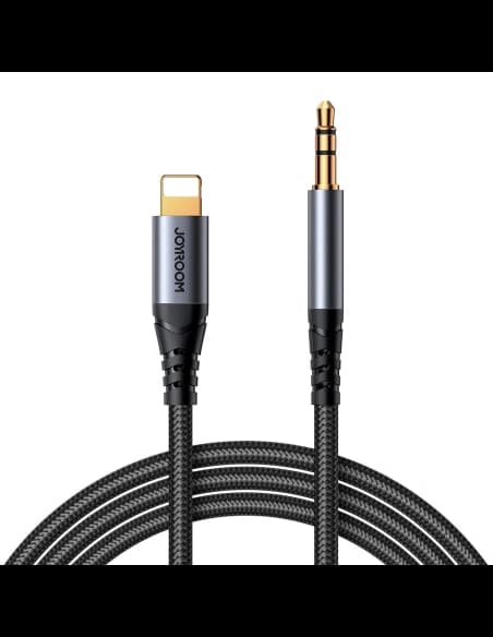 Audio kabel Joyroom SY-A06 Lightning / AUX mini jack 3.5mm 1.2m černý