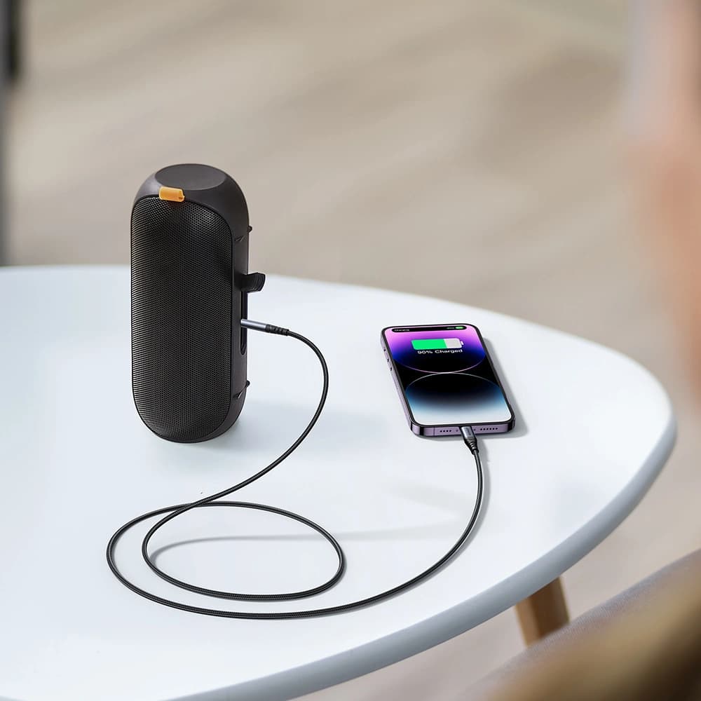 Audio kabel Joyroom SY-A06 Lightning / AUX mini jack 3.5mm 1.2m černý - 7