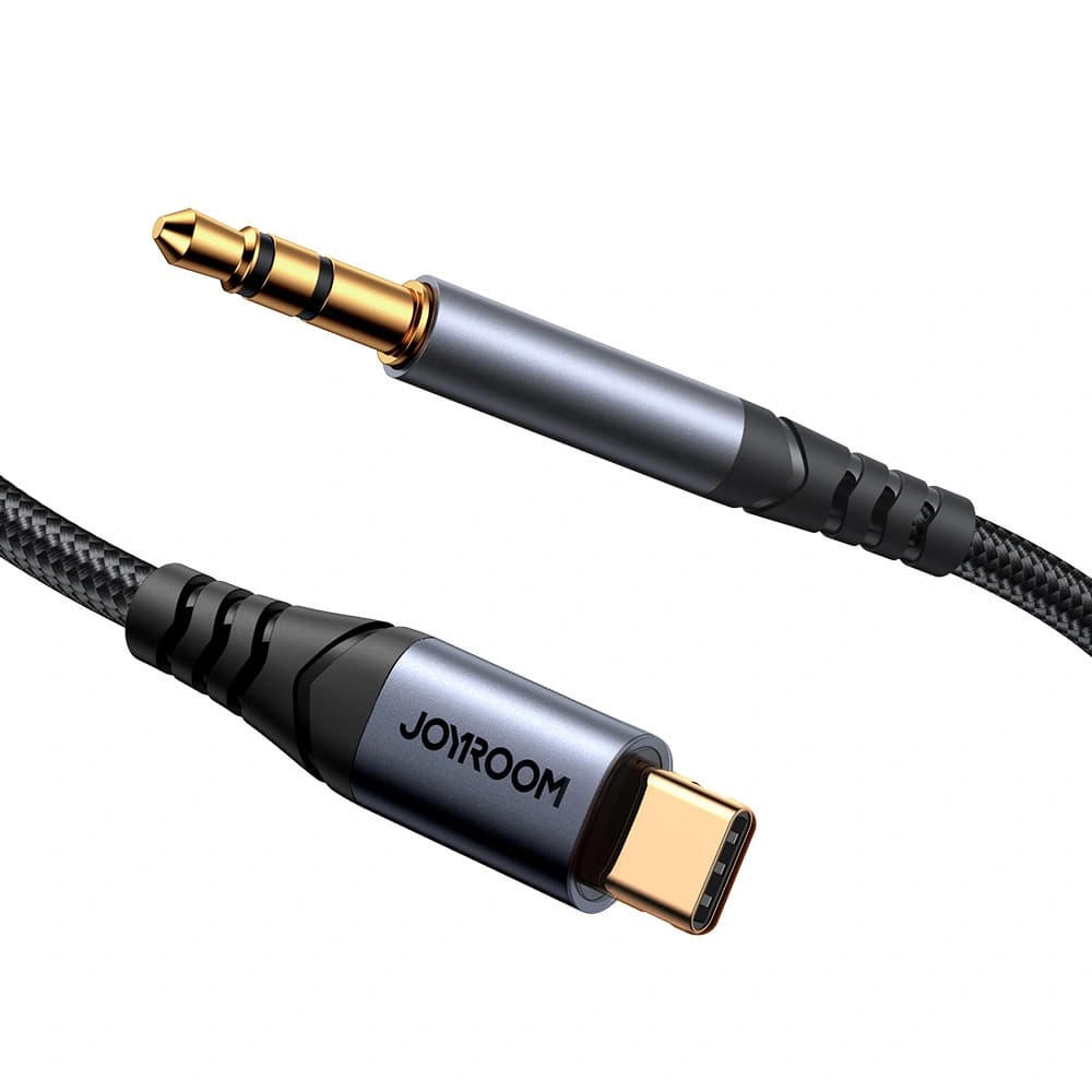 Kabel audio Joyroom SY-A07 USB-C / AUX mini jack 3.5mm 1.2m černý - 4
