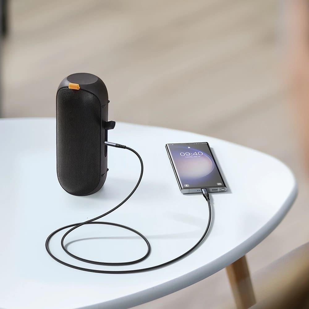 Kabel audio Joyroom SY-A07 USB-C / AUX mini jack 3.5mm 1.2m černý - 8