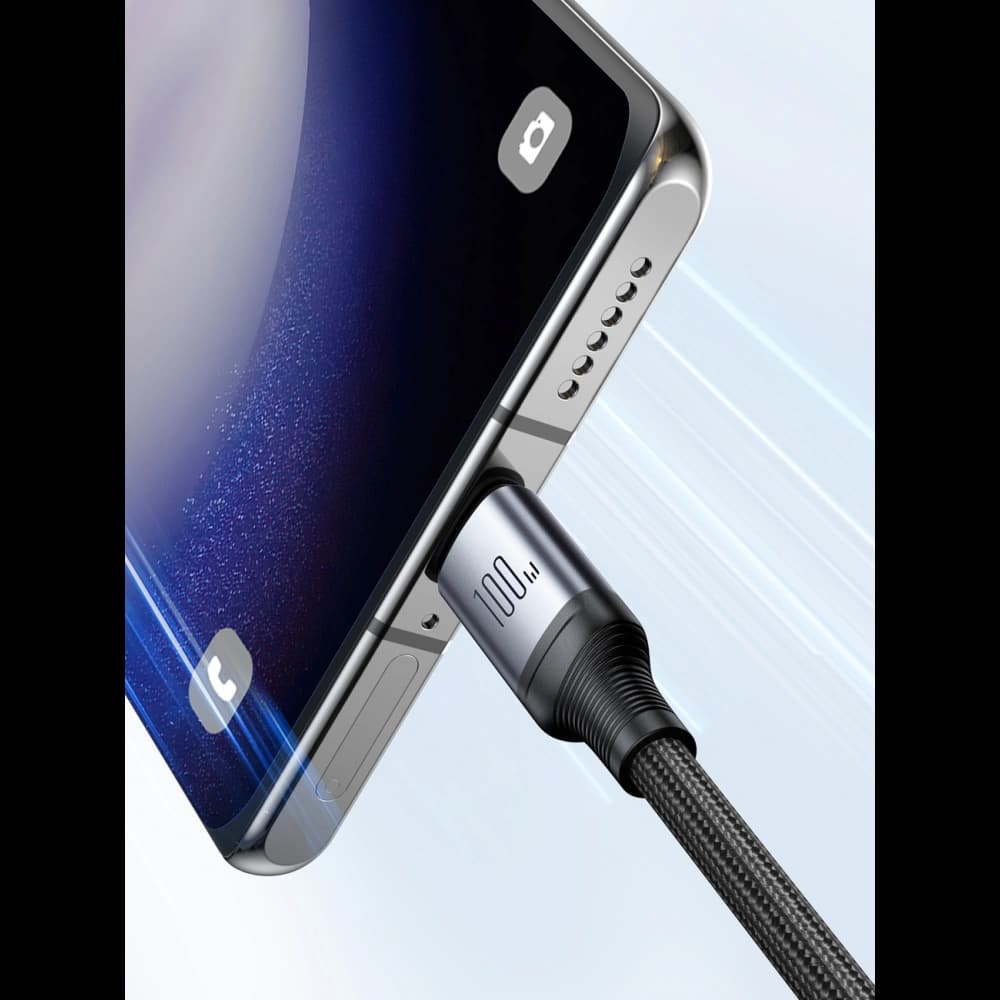 Joyroom 1.5m Cablu 2-in-1 Speedy Series SA21-1T2 USB-C / 2xUSB-C 100W negru - 9