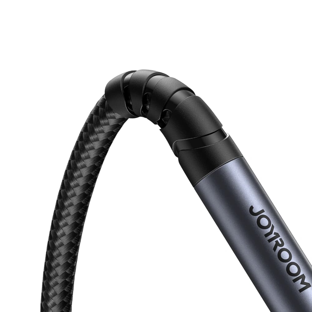 Kabel audio Joyroom SY-A09 mini jack 3.5mm ženský / AUX mini jack 3.5mm mužský 1.2 m černý - 3