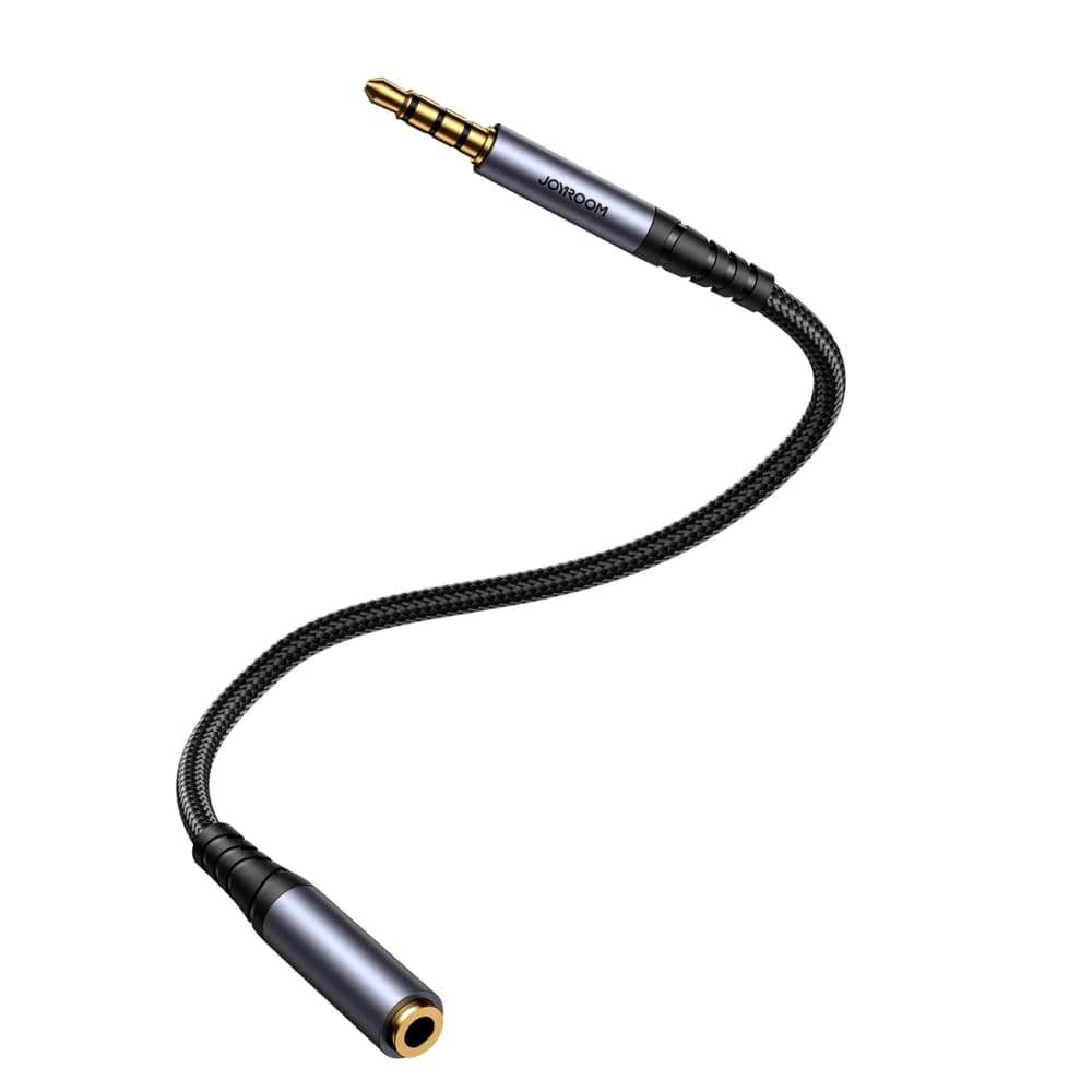 Kabel audio Joyroom SY-A09 mini jack 3.5mm ženský / AUX mini jack 3.5mm mužský 1.2 m černý - 5