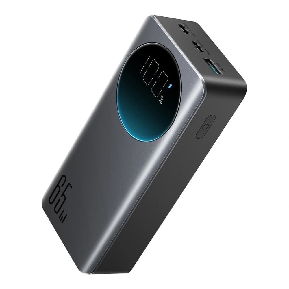 Joyroom Powerbank JR-PBF05 USB-A, 2xUSB-C 30000mAh 65W cu afișaj digital negru - 1