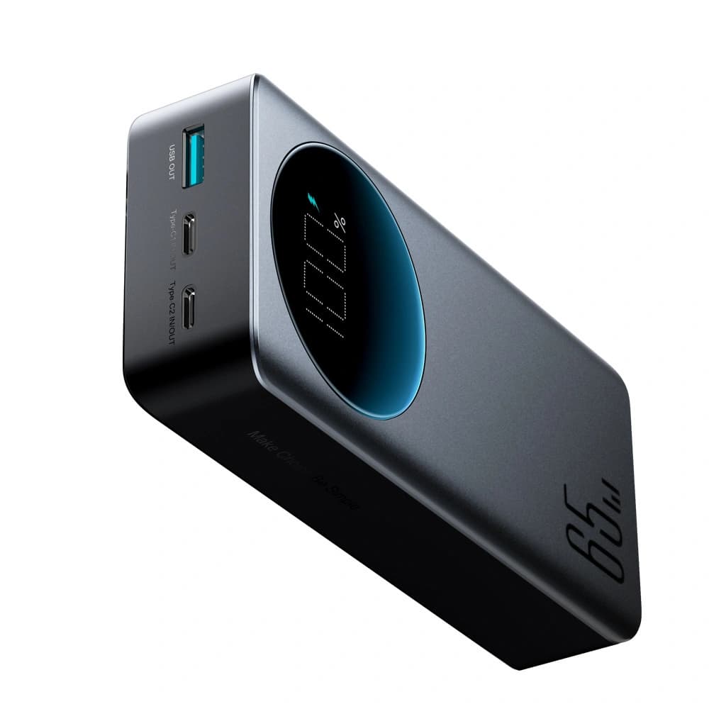Joyroom Powerbank JR-PBF05 USB-A, 2xUSB-C 30000mAh 65W cu afișaj digital negru - 3