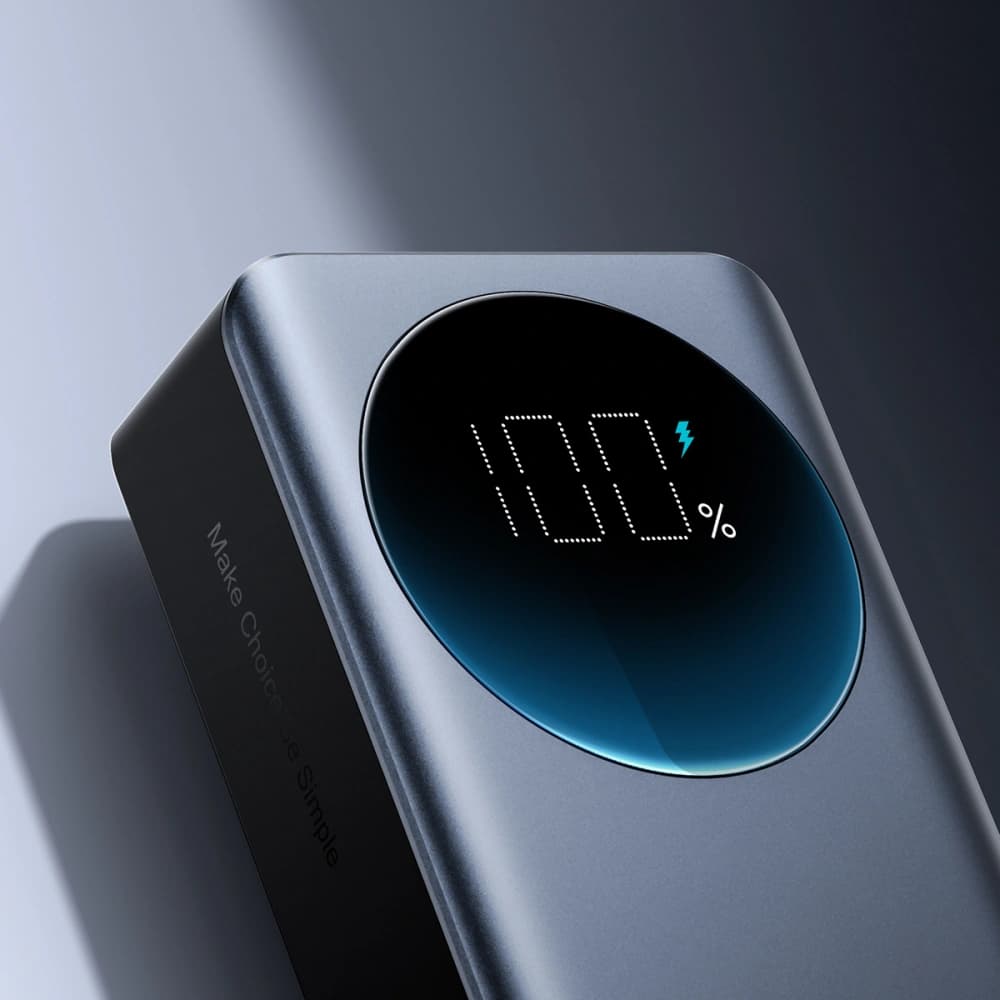 Joyroom Powerbank JR-PBF05 USB-A, 2xUSB-C 30000mAh 65W cu afișaj digital negru - 12