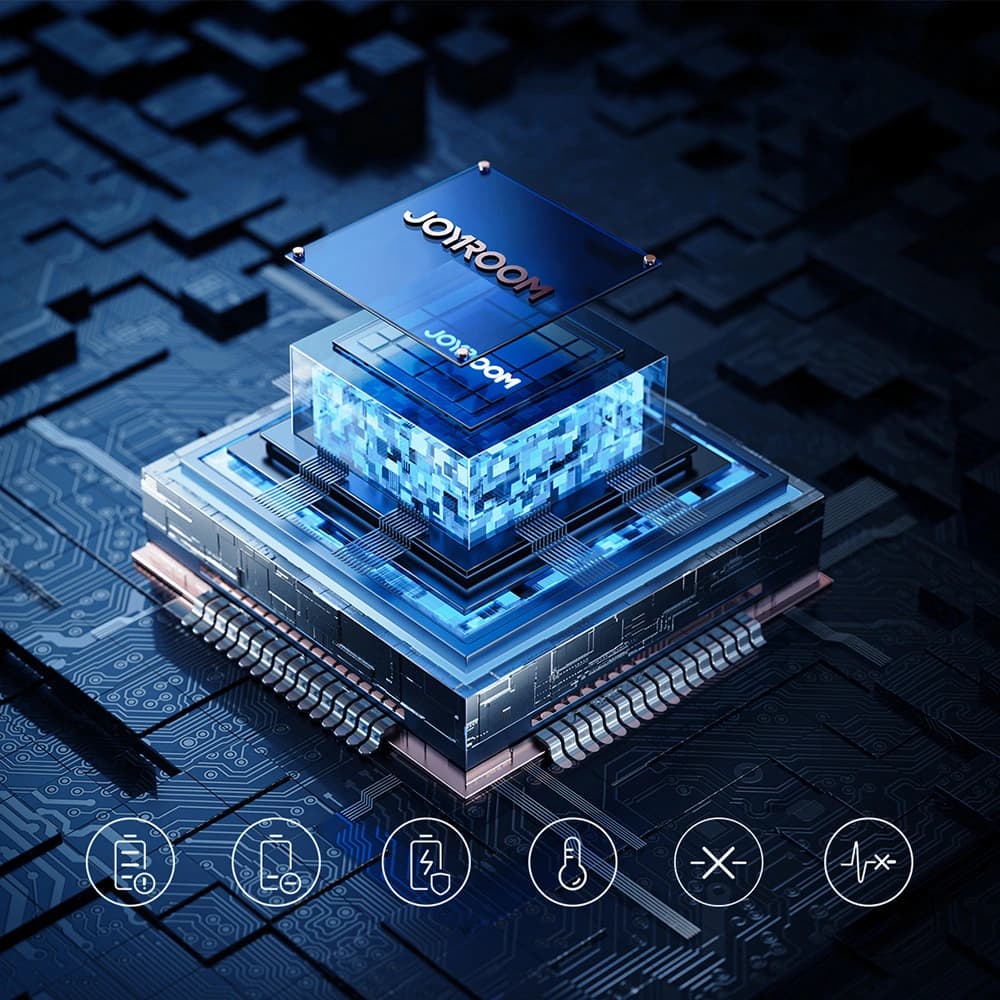 Joyroom Powerbank JR-PBF05 USB-A, 2xUSB-C 30000mAh 65W cu afișaj digital negru - 13