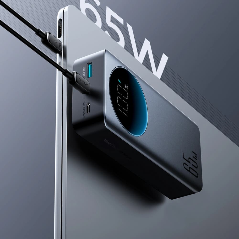 Joyroom Powerbank JR-PBF05 USB-A, 2xUSB-C 30000mAh 65W cu afișaj digital negru - 17