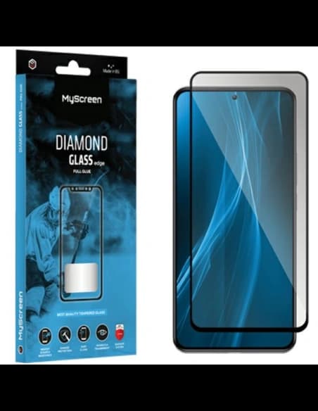 MyScreen Diamond Glass Edge Full Glue sticlă temperată Motorola Moto G14 4G / G34 / G54 5G negru / negru