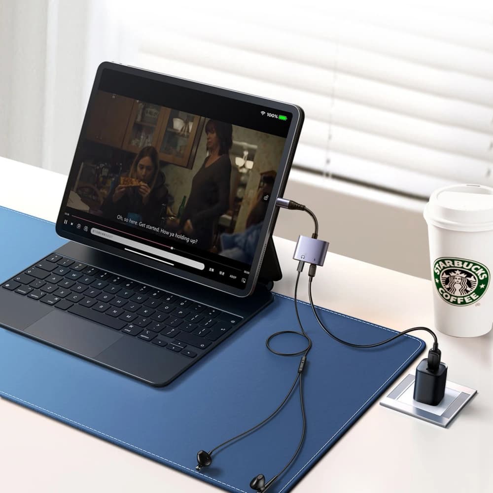 Joyroom Adaptor DAC 2in1 SY-L02 Lightning / 2xLightning negru - 10