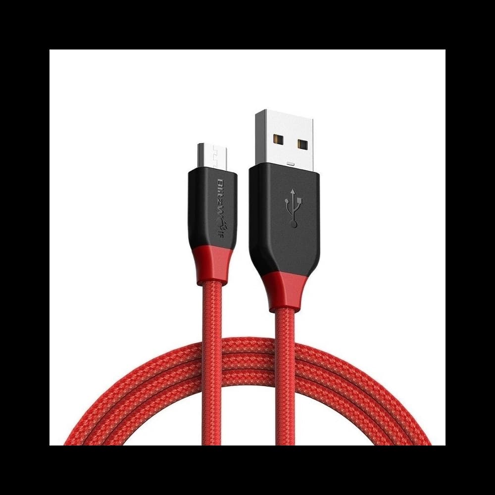 Micro USB AmpCore Cable BlitzWolf BW-MC4 1m 
Red - 2