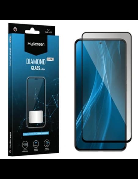 MyScreen Diamond Glass Edge Lite Full Glue sticlă temperată Motorola Moto G14 4G / G34 / G54 5G negru / negru