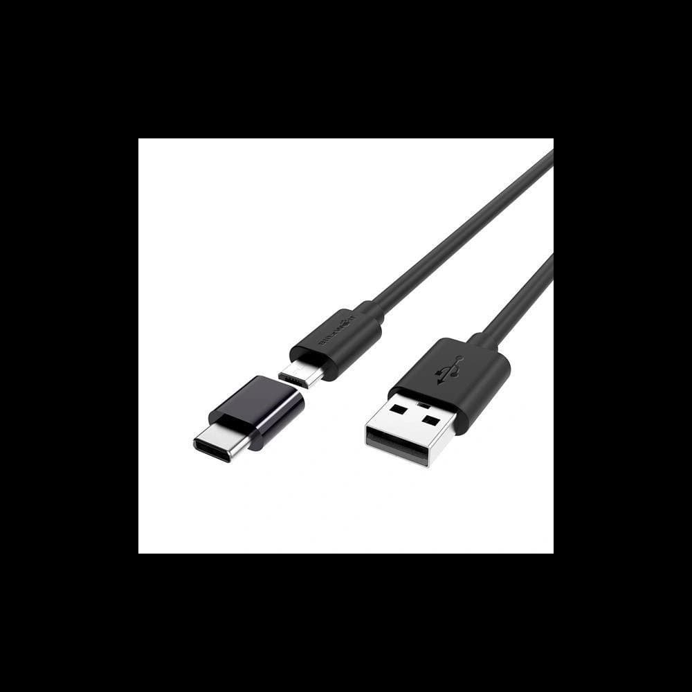 Kábel Micro USB + adapter USB-C BlitzWolf BW-MT1 2A 1,5m - 2
