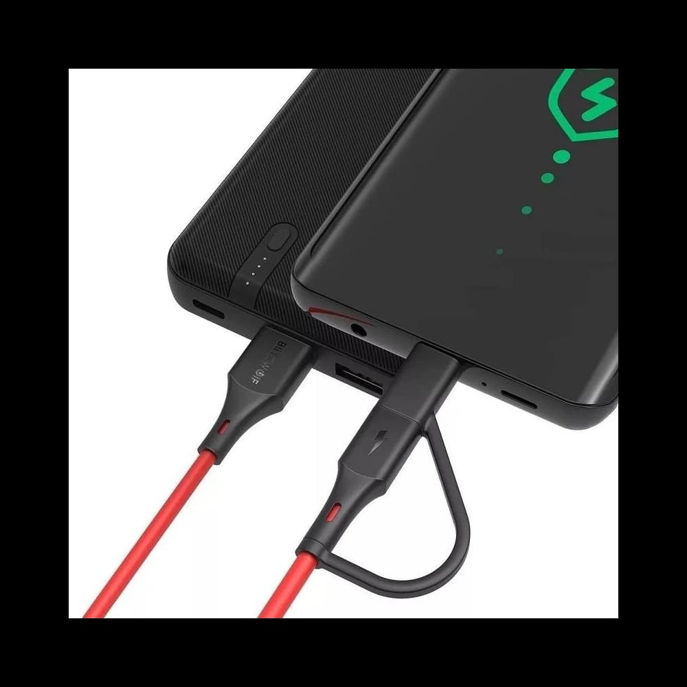 BlitzWolf Micro-USB-Kabel + USB-C-Adapter BW-MT3 3A 0,91m - 7