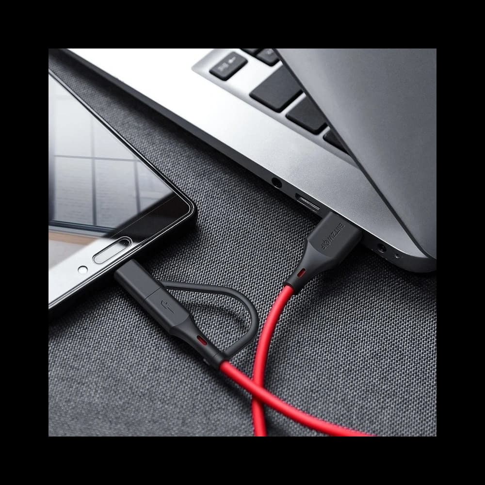 Kábel Micro USB + adapter USB-C BlitzWolf BW-MT3 3A 1,8m - 5