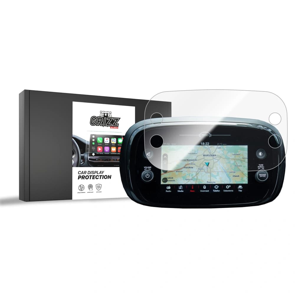 Ceramic GrizzGlass CarDisplay Protection Fiat 500 X 7" 2020-2025 - 1