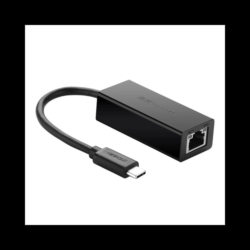 Externer Adapter UGREEN 30287 USB-C / RJ45 Ethernet 10/100 Mbps schwarz - 2