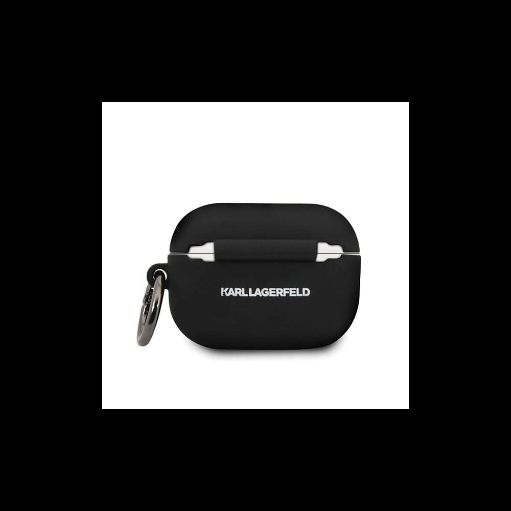 Karl Lagerfeld KLACAPSILGLBK kryt na AirPods Pro černý/black silikon Ikonik - 3