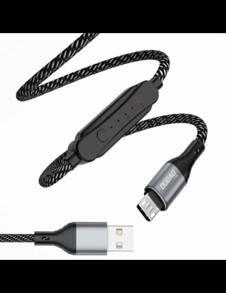 Kábel időzítővel Dudao L7xsM USB-A / microUSB 5A 1m fekete