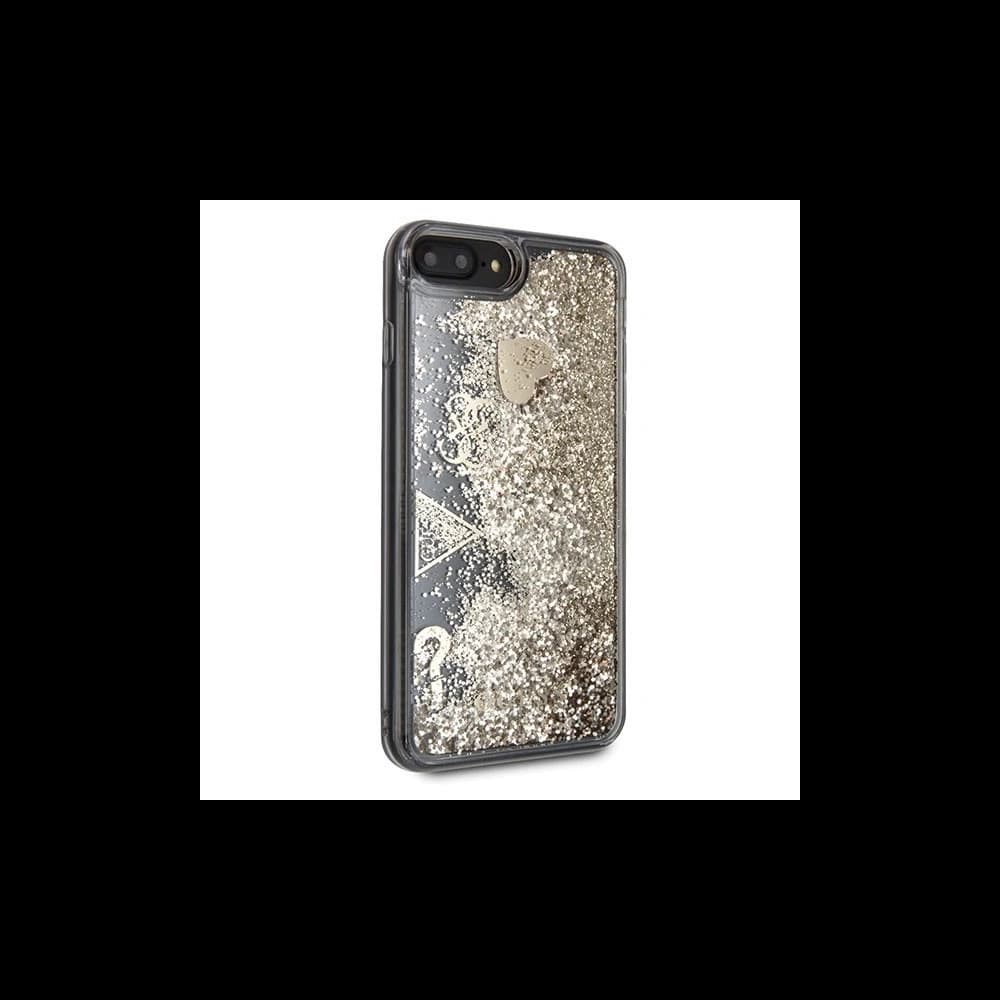Etui Guess GUHCI8LGLHFLGO Apple iPhone 7/8 Plus zlato/zlatý tvrdý obal Glitter Hearts - 5