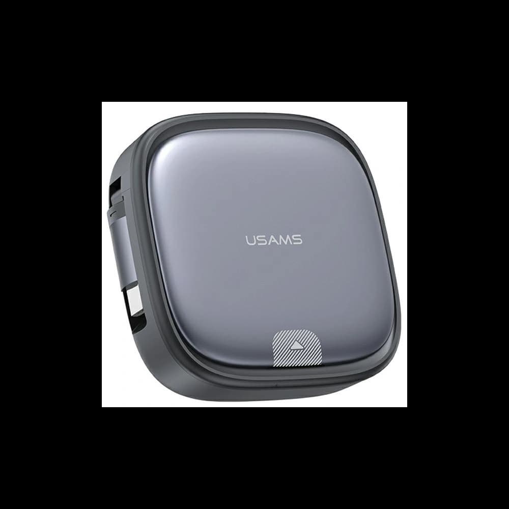 Kábel 3w1 USAMS US-SJ650 MicroUSB / USB-C / Lightning 60W acél/tarnish - 1