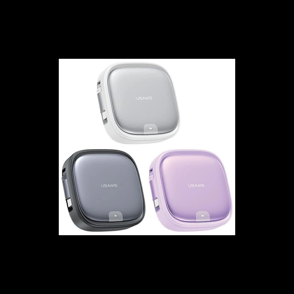 Kábel 3w1 USAMS US-SJ650 MicroUSB / USB-C / Lightning 60W acél/tarnish - 2