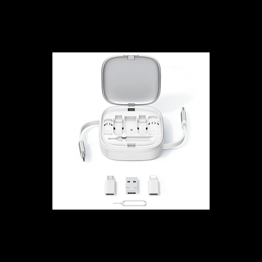 Kábel 3w1 USAMS US-SJ650 MicroUSB / USB-C / Lightning 60W acél/tarnish - 6